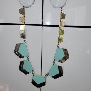 Vintage 80s Chevron Necklace